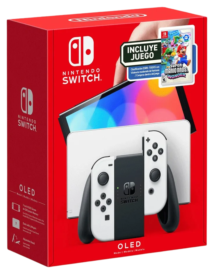 Consola Nintendo Switch OLED + Juego Mario Wonder