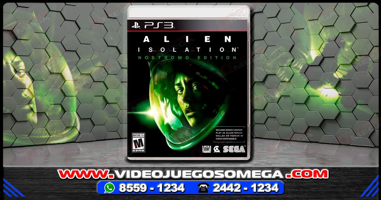 Portada oficial del videojuego Alien Isolation disponible en Costa Rica