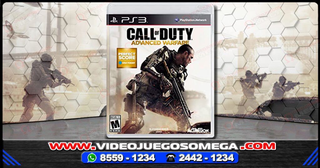 Carátula del videojuego Call of Duty Advanced Warfare disponible en Costa Rica
