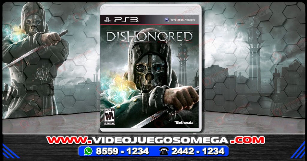 Portada del videojuego Dishonored para PS3 disponible en Costa Rica