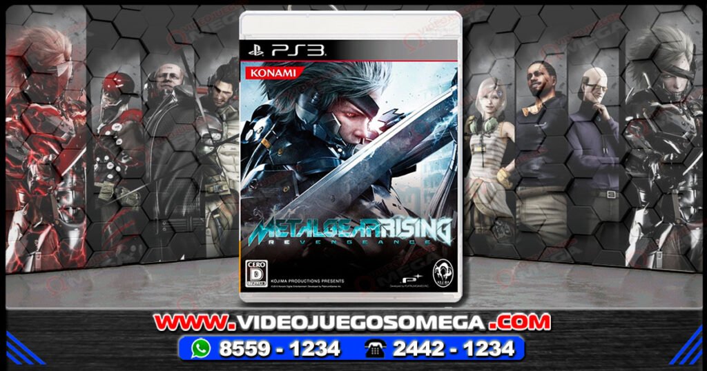 Portada del videojuego Metal Gear Rising Revengeance para PS3 en Costa Rica