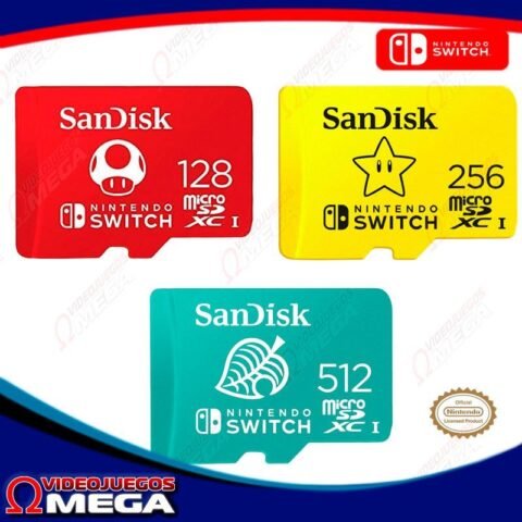 Memoria MicroSD Licenciada Nintendo Switch - Accesorios Nintendo | VideoJuegos Omega Costa Rica