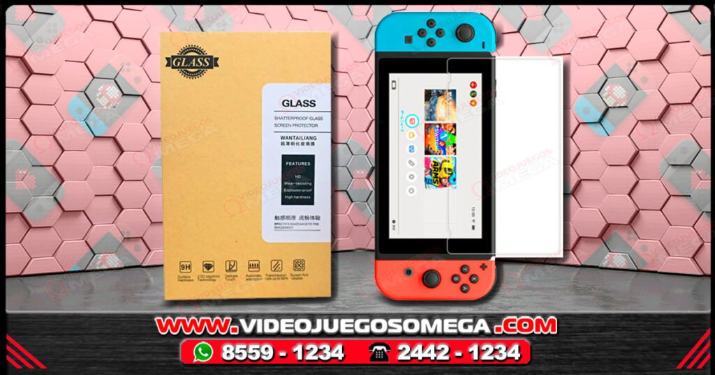 Vidrio templado premium para Nintendo Switch en Costa Rica