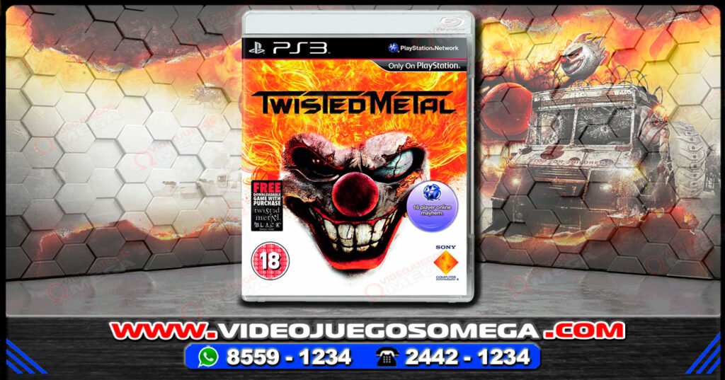 Twisted Metal PS3 original disponible en Costa Rica
