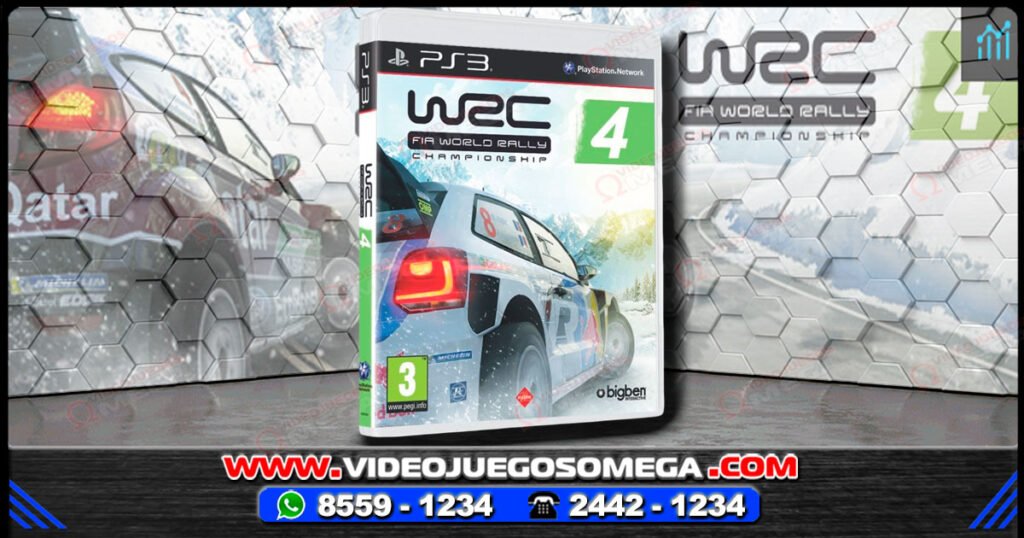 Portada del juego WRC 4 para PS3 disponible en Costa Rica