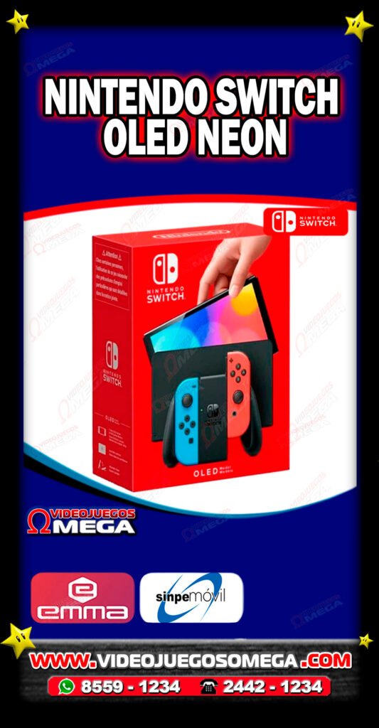 Consola Nintendo Switch OLED Neon disponible en Costa Rica