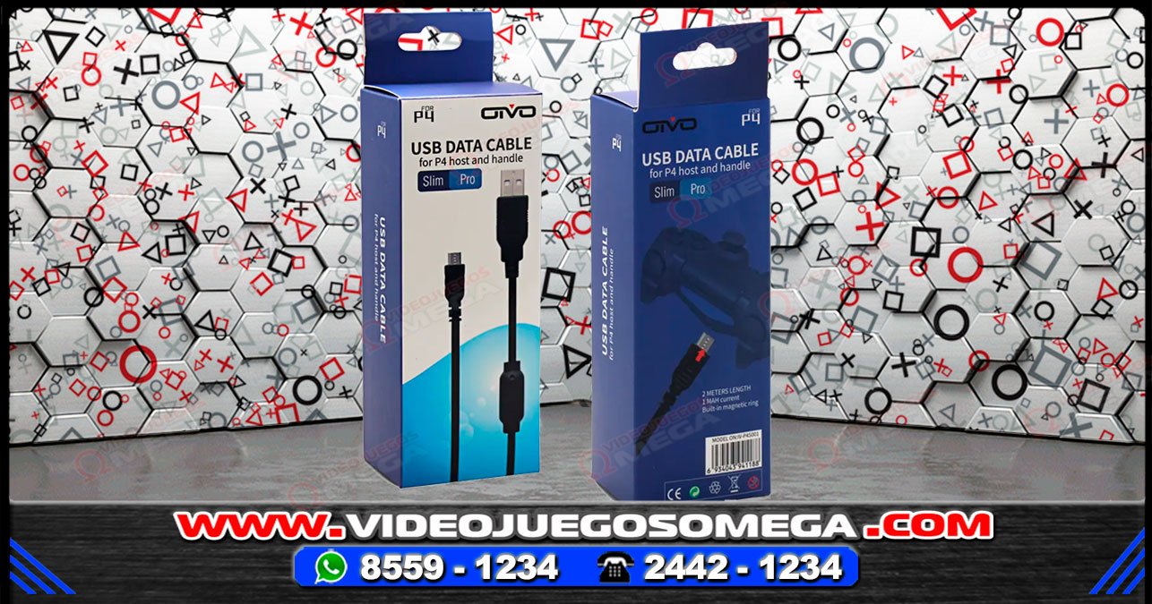 Cable USB - PS4 2mts | VideoJuegosOmega