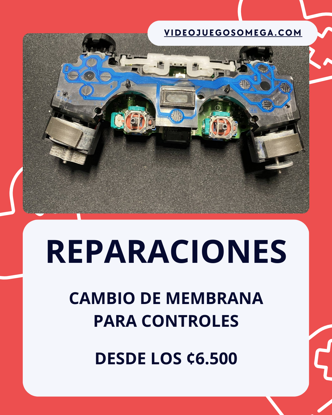 Interior de un control durante una revisión de membranas