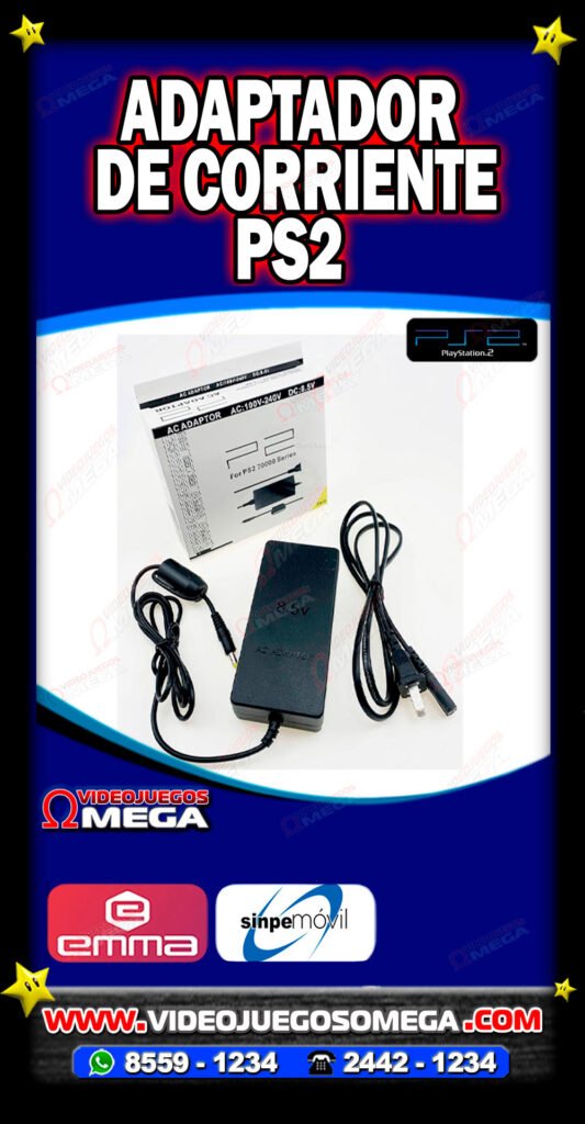 Adaptador de Corriente para PS2 con entrega en Costa Rica