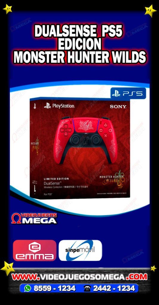 Control PS5 edición Monster Hunter Wilds disponible en Costa Rica