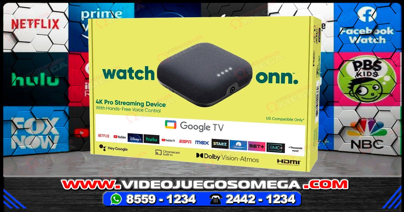 ONN TV Streaming 4K Pro con Android TV en Costa Rica