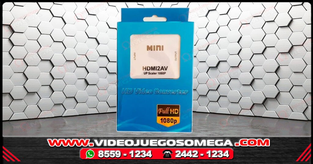 Convertidor HDMI a AV 1080p disponible en Costa Rica – Videojuegos Omega