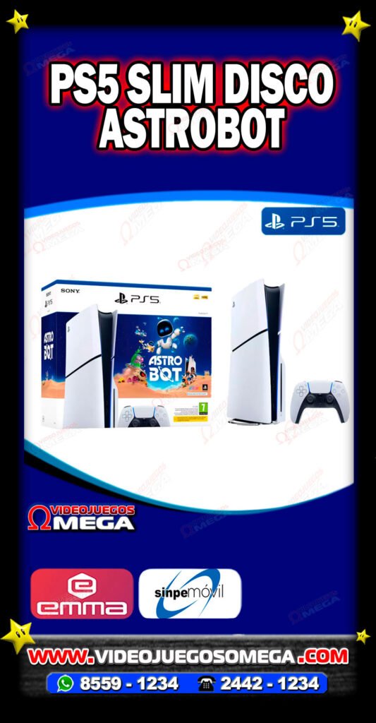 Consola PlayStation 5 Slim Edición Astro Bot – Videojuegos Omega Costa Rica