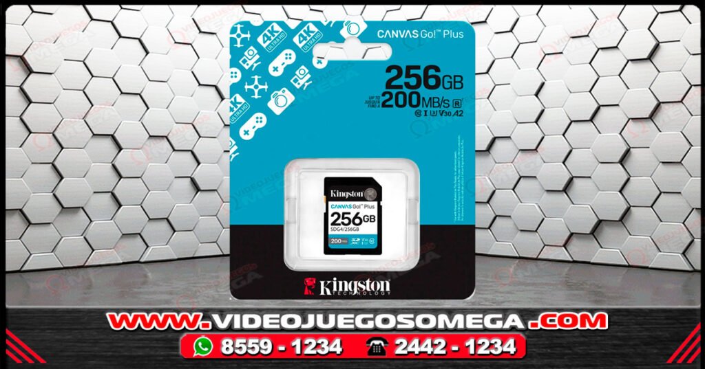 Kingston Canvas Go Plus 256GB memoria microSD en Costa Rica