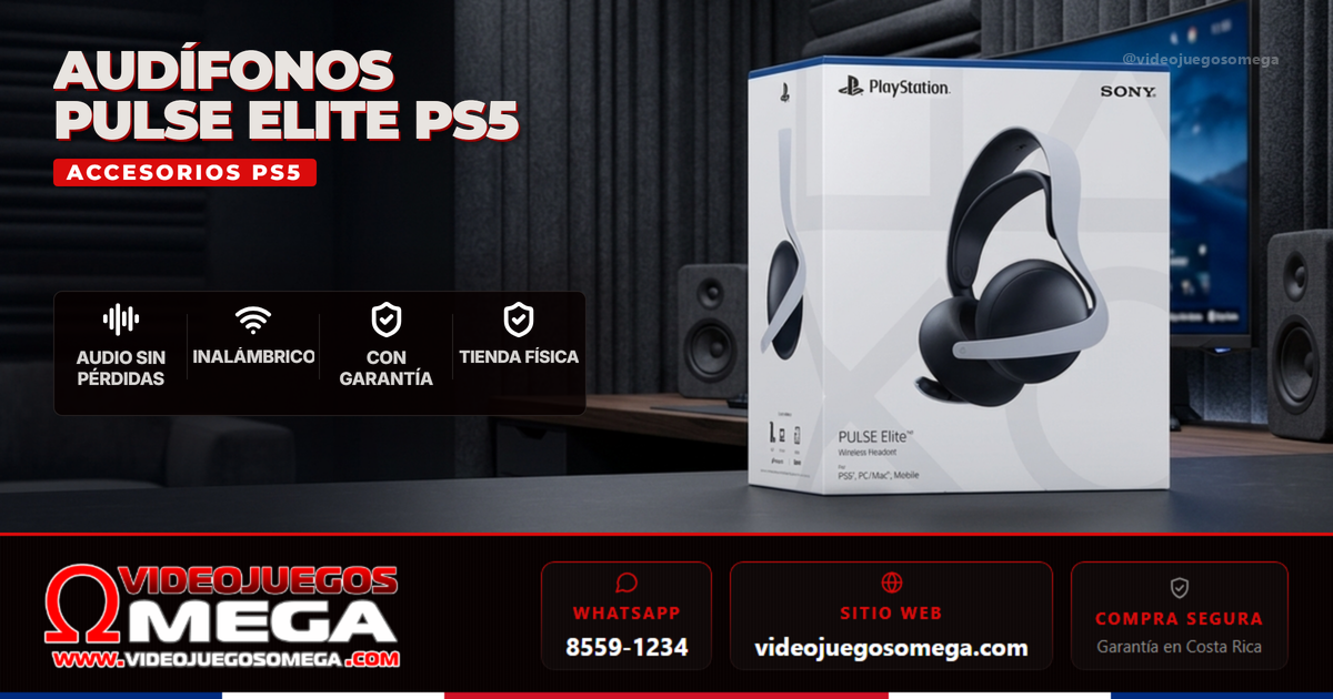 Audífonos Pulse Elite PlayStation Inalámbricos con tecnología Link en venta en Costa Rica