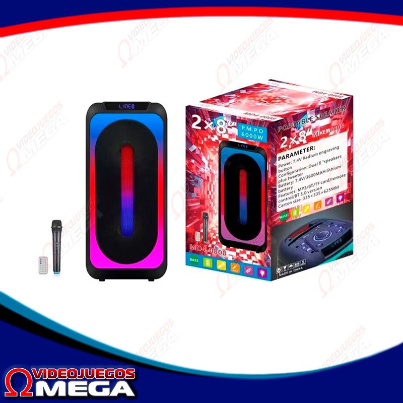 Parlante Tipo Torre Bluetooth MD4-0808