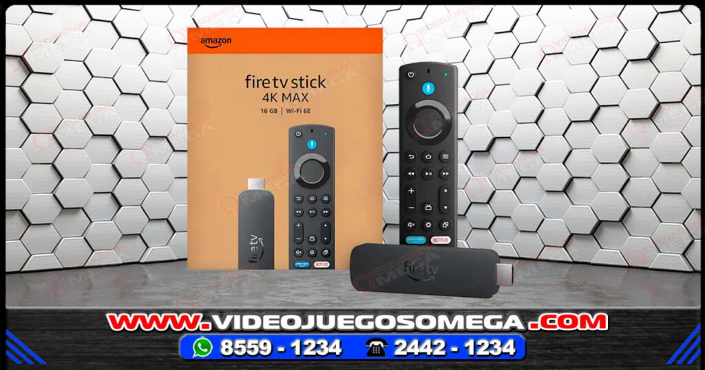 Amazon Fire TV Stick 4K Max en Videojuegos Omega Costa Rica