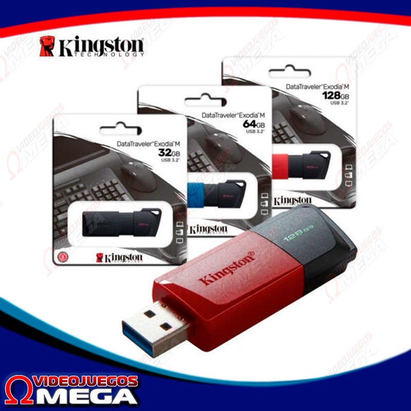 Kingston Exodia USB 3.2 | Llave Maya Alta Velocidad