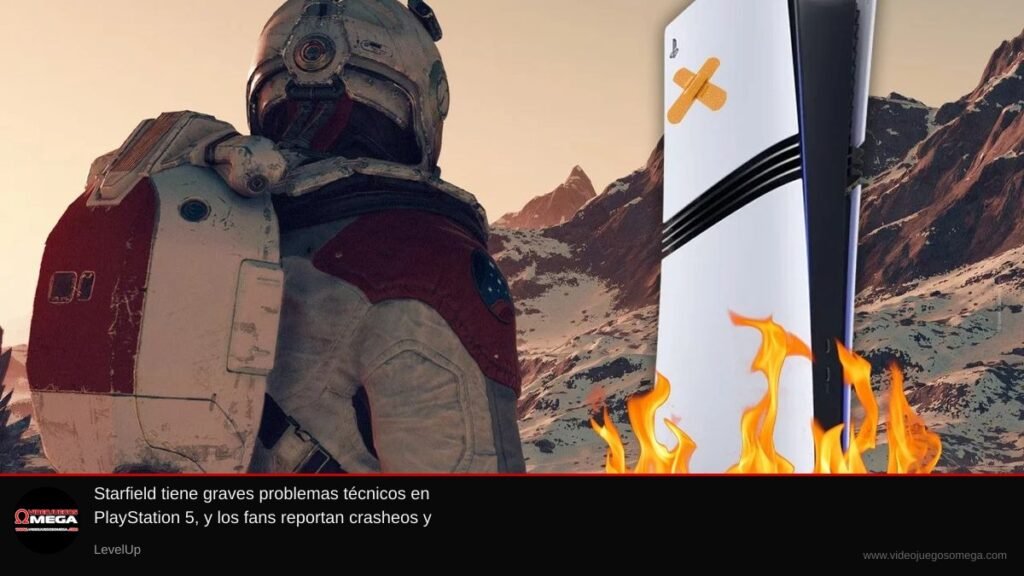 Starfield tiene graves problemas tcnicos en PlayStation 5 y los fans reportan cr - VideoJuegosOmega