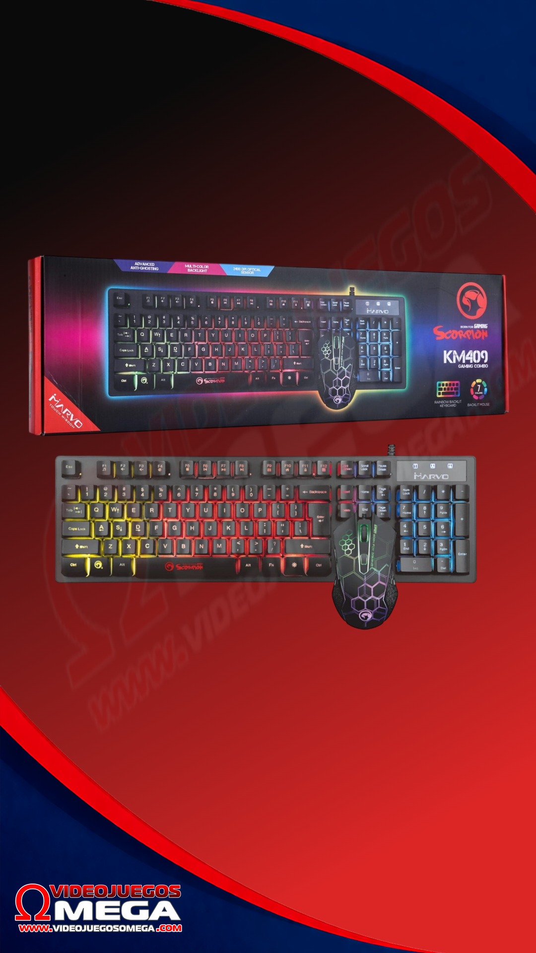 Set Teclado Mouse Marvo KM409 Set Teclado Mouse Marvo KM409