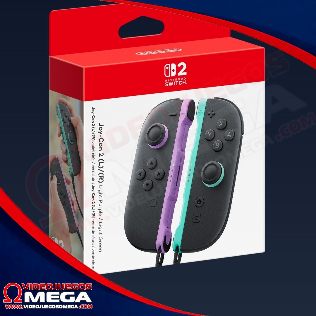 Controles Joycon para Nintendo Switch 2 | Morado y Verde