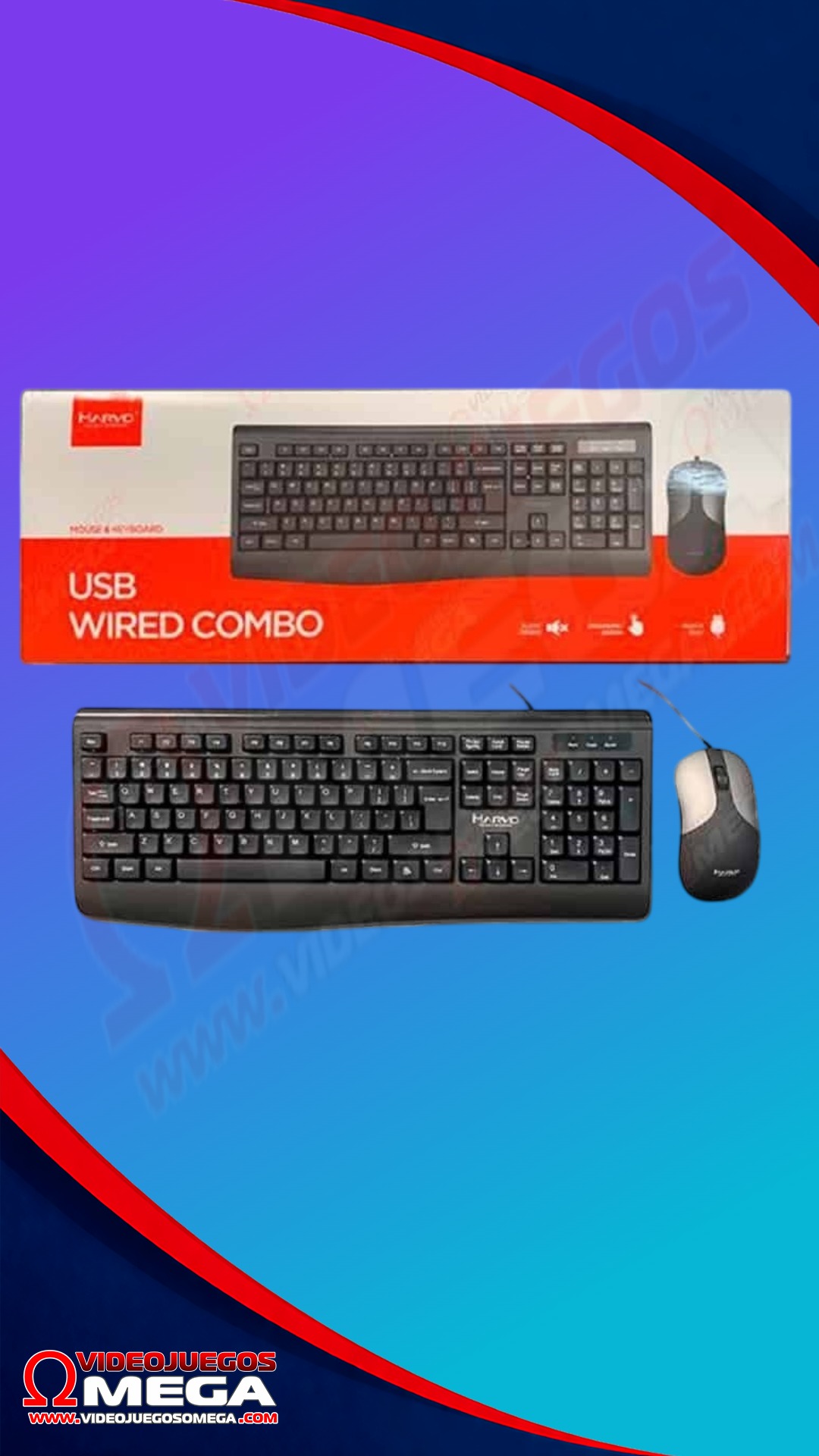 Kit de Teclado y Mouse Marvo DCM001 Kit de Teclado y Mouse Marvo DCM001