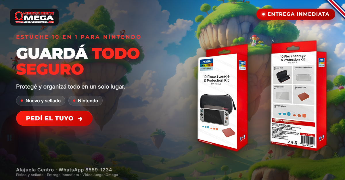 Estuche 10 en 1 para Nintendo Switch 2 - DOBE