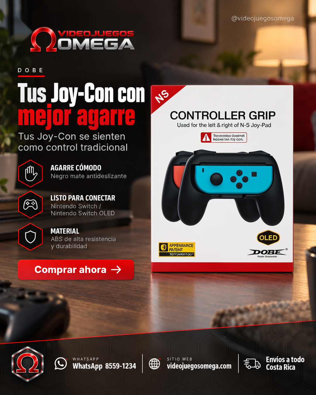 Soportes Grip para Joy-Con Nintendo Switch - DOBE Soportes Grip para Joy-Con Nintendo Switch - DOBE
