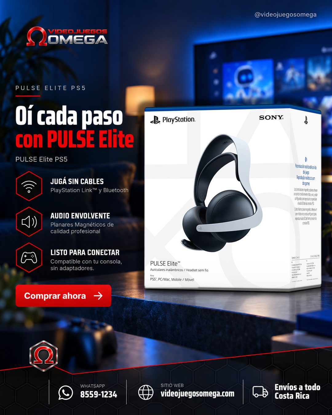 Audífonos PULSE Elite PS5 | Costa Rica