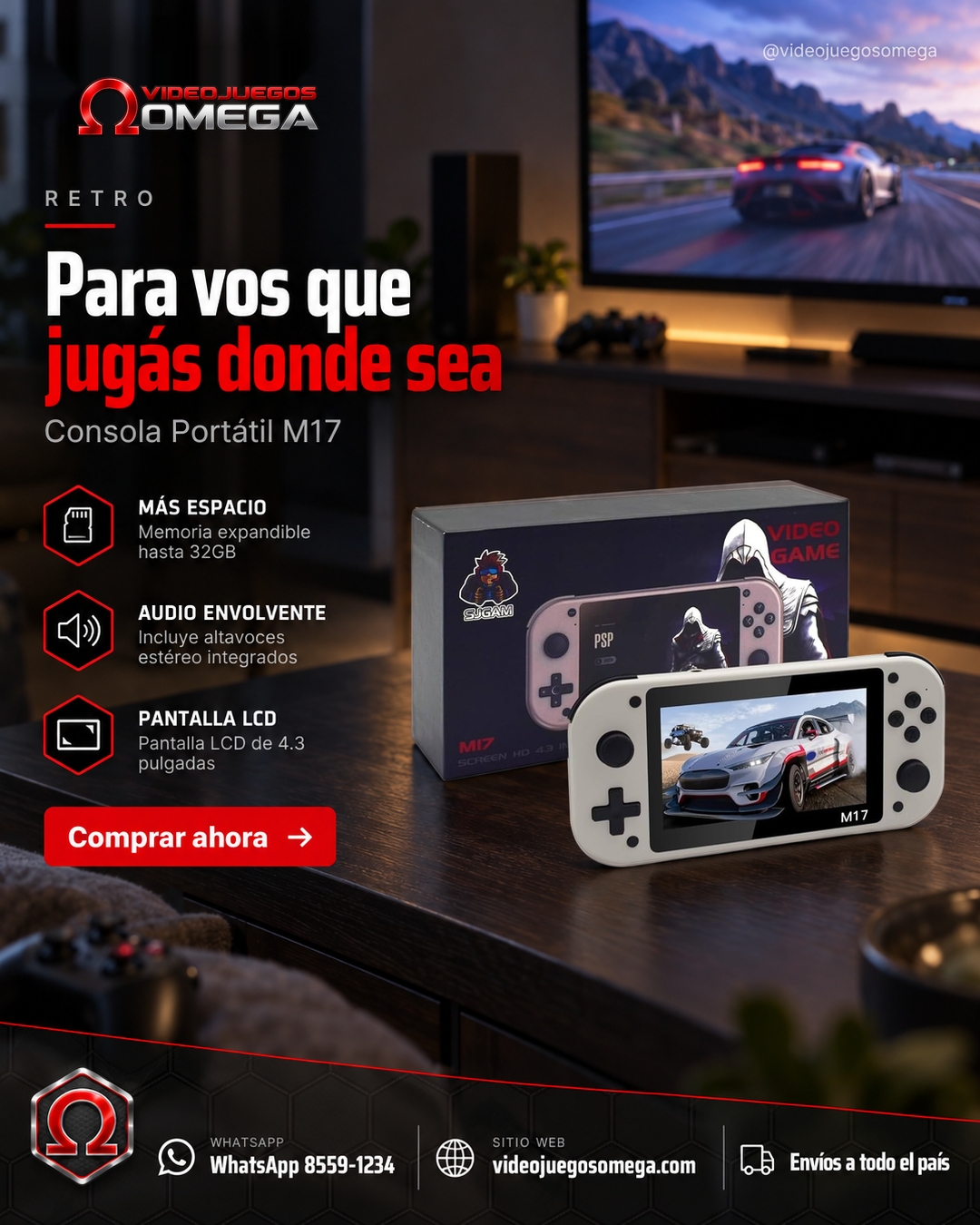 Consola Portátil M17 Consola Portátil M17