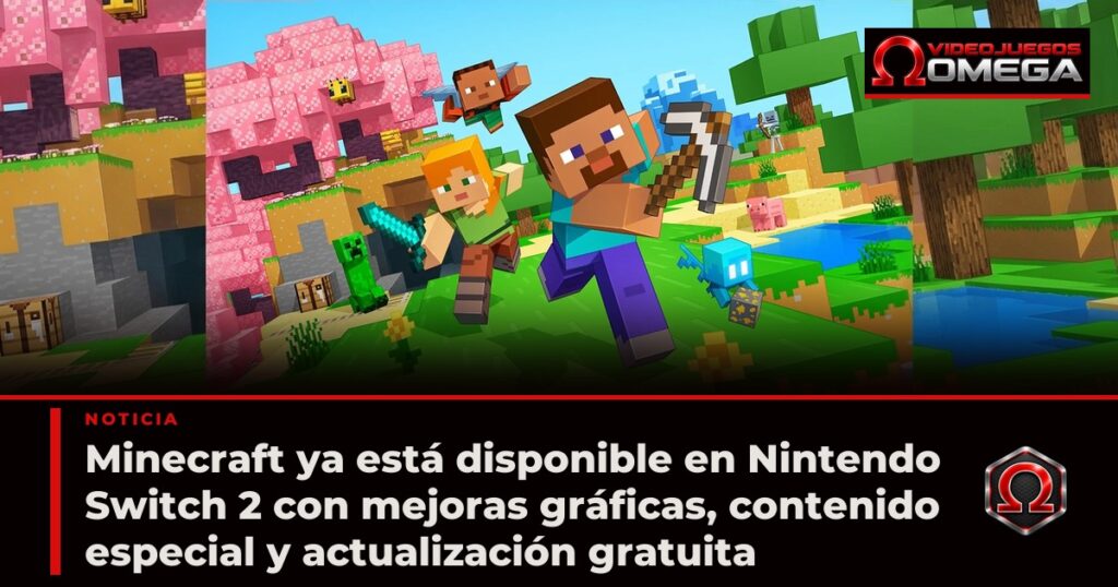 Minecraft ya está disponible en Nintendo Switch 2 con mejoras