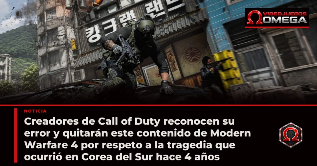 Creadores de Call of Duty reconocen su error