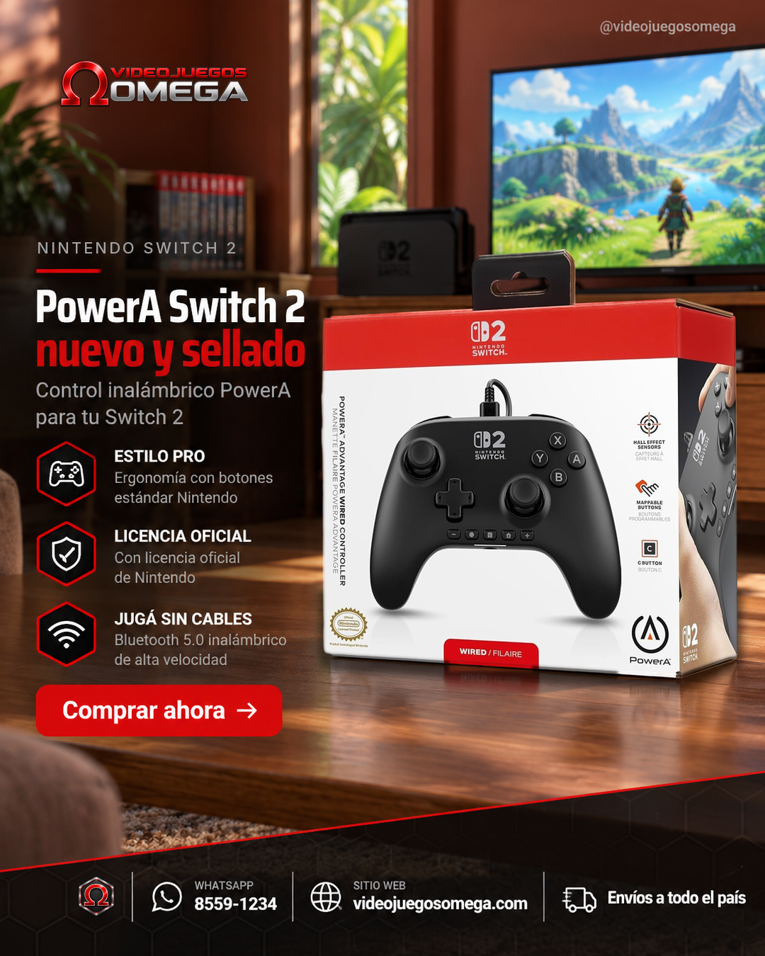 Control Inalámbrico PowerA para Nintendo Switch 2 Control Inalámbrico PowerA para Nintendo Switch 2
