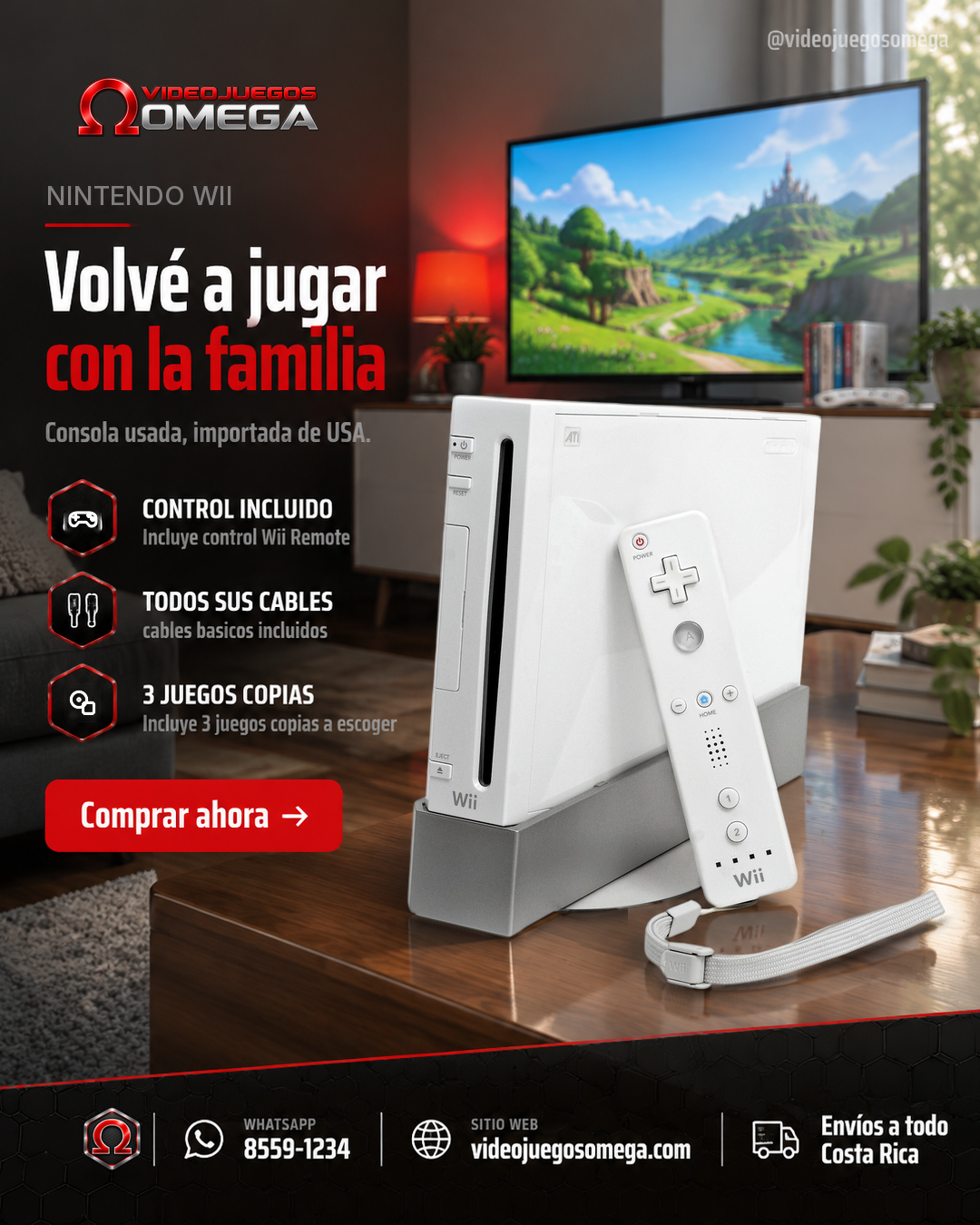 Consola Nintendo Wii Usada | Costa Rica Consola Nintendo Wii Usada | Costa Rica